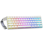 AULA MINI60 HE Pro 60% Tri-Mode Wireless Hall Effect Gaming Keyboard – White (Mistcloud Switch) - Image 4