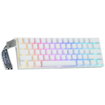 AULA MINI60 HE Pro 60% Tri-Mode Wireless Hall Effect Gaming Keyboard – White (Mistcloud Switch) - Image 5