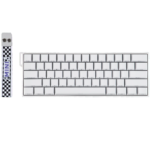 AULA MINI60 HE Pro 60% Tri-Mode Wireless Hall Effect Gaming Keyboard – White (Mistcloud Switch) - Image 2