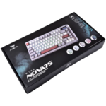 AULA NOVA75 Smart Mechanical Keyboard White + Grey + Red - Caramel Latte Switch - Image 4