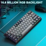 AULA WIN60 HE Pro 60% Wired Hall Effect Gaming Keyboard – Light Grey/Dark Grey (Meteor Switch) - Image 4