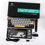 AULA WIN60 HE Max 60% Wired Hall Effect Gaming Keyboard – Grey/Yellow/Black (Wing Chun Switch) - Image 16
