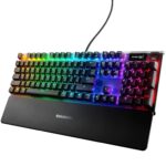 SteelSeries Apex 7 Red Linear Switch Gaming Keyboard with OLED Smart Display - Image 2