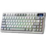 AULA NOVA75 Smart Mechanical Keyboard White + Grey - Star Vector Switch - Image 3