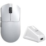 AULA SC380 Pro PAW3311 12000DPI Gaming Mouse With Dock - White