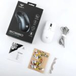 AULA SC680 Tri-Mode PAW3395 Sensor, Adjustable 26000 DPI Wireless Gaming Mouse White - Image 6