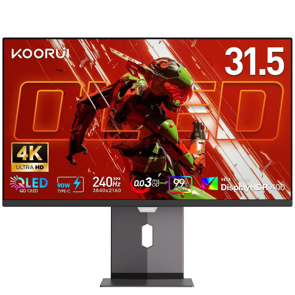 KOORUI S3241XO 31.5-inch 4K UHD 240Hz gaming monitor