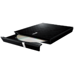 ASUS SDRW - 08D2S - U Lite ( Ultra Slim USB External DVD-RW ) Black - Image 2