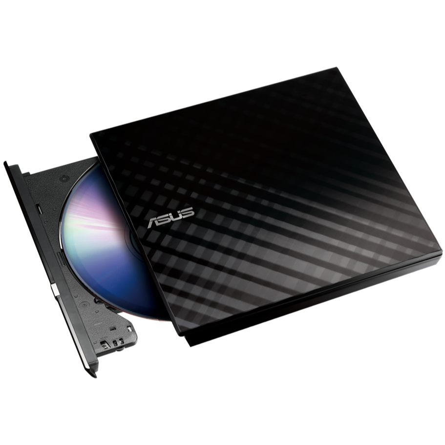 asus SDRW - 08D2S - U LITE ULTRA SLIM USB External DVD-RW ASUS SDRW - 08D2S - U Lite ( Ultra Slim USB External DVD-RW ) Black - Image 1