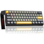 AULA WIN60 HE Max 60% Wired Hall Effect Gaming Keyboard – Grey/Yellow/Black (Wing Chun Switch) - Image 2