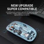 M-10A Transparent 3-Device Wireless & Bluetooth Rechargeable Mouse - Image 3