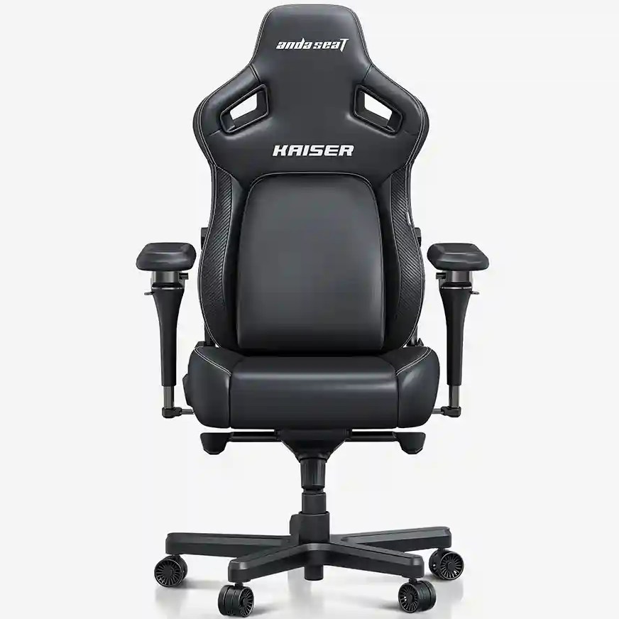 AndaSeat-new-kaiser-4-series-gaming-chair-elegant-black AndaSeat Kaiser 4 V2 L 6D Armrest Gaming Chair Elegant Black - Image 1