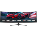 GFury Quantam Edge 49" Curved  5K WQHD 165 Hz Gaming Monitor Silver