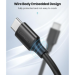 UGREEN 10306 USB-C to USB-C 60W PD 3.0 Fast Charging Cable 2m - Image 4