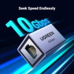 UGREEN 15117 RJ45 Ethernet Coupler for Cat8 Cat7 Cat6 Cat5 Cable Gray - Image 3