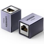 UGREEN 15117 RJ45 Ethernet Coupler for Cat8 Cat7 Cat6 Cat5 Cable Gray