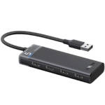 UGREEN 15548 USB 3.2 Gen 1 Hub - 4× USB-A 3.2 Gen 1 ports, with up to 5Gbps data transfer speed, 1× USB-C 5V/2A power input for stable operation (4-in-1)