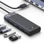 UGREEN 15548 USB 3.2 Gen 1 Hub - 4× USB-A 3.2 Gen 1 ports, with up to 5Gbps data transfer speed, 1× USB-C 5V/2A power input for stable operation (4-in-1) - Image 2