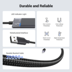 UGREEN 15548 USB 3.2 Gen 1 Hub - 4× USB-A 3.2 Gen 1 ports, with up to 5Gbps data transfer speed, 1× USB-C 5V/2A power input for stable operation (4-in-1) - Image 7