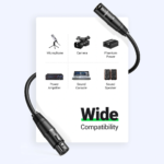 UGREEN 20712 AV130 XLR Cable Microphone XLR Male To Female Extension Cable 5m - Image 9