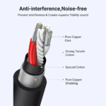 UGREEN 20712 AV130 XLR Cable Microphone XLR Male To Female Extension Cable 5m - Image 6