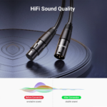 UGREEN 20712 AV130 XLR Cable Microphone XLR Male To Female Extension Cable 5m - Image 8