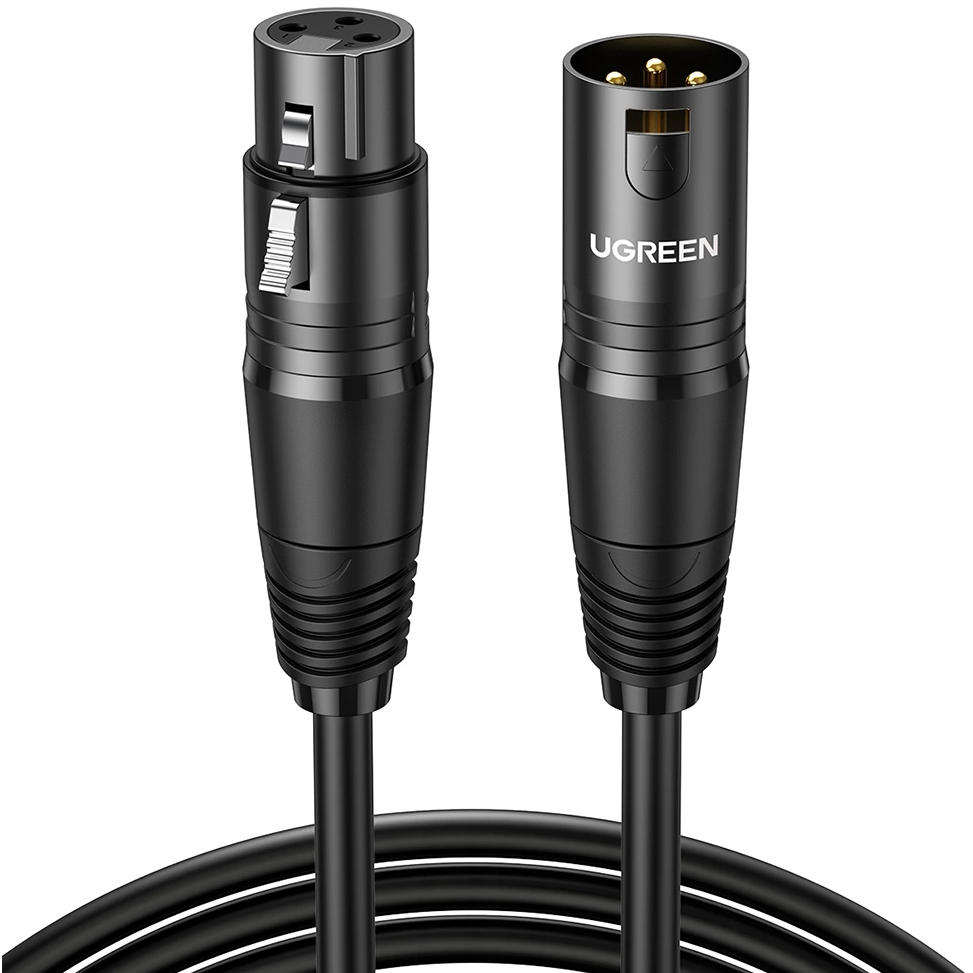 UGREEN 20712 AV130 XLR Cable Microphone XLR UGREEN 20712 AV130 XLR Cable Microphone XLR Male To Female Extension Cable 5m - Image 1