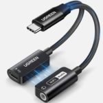 UGREEN 25837 Magnetic 2 in 1 USB C to 3.5mm Audio Adapter and Charger with PD 60W, HiRes 32bit/384kHz, Aux to USB C with Fast Charging - Image 2