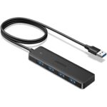 UGREEN 35574 USB 3.0 Hub - 4× USB-A 3.0 ports, with up to 5Gbps data transfer speed, 1-meter cable, and ultra-slim portable design (4-in-1) - Image 2