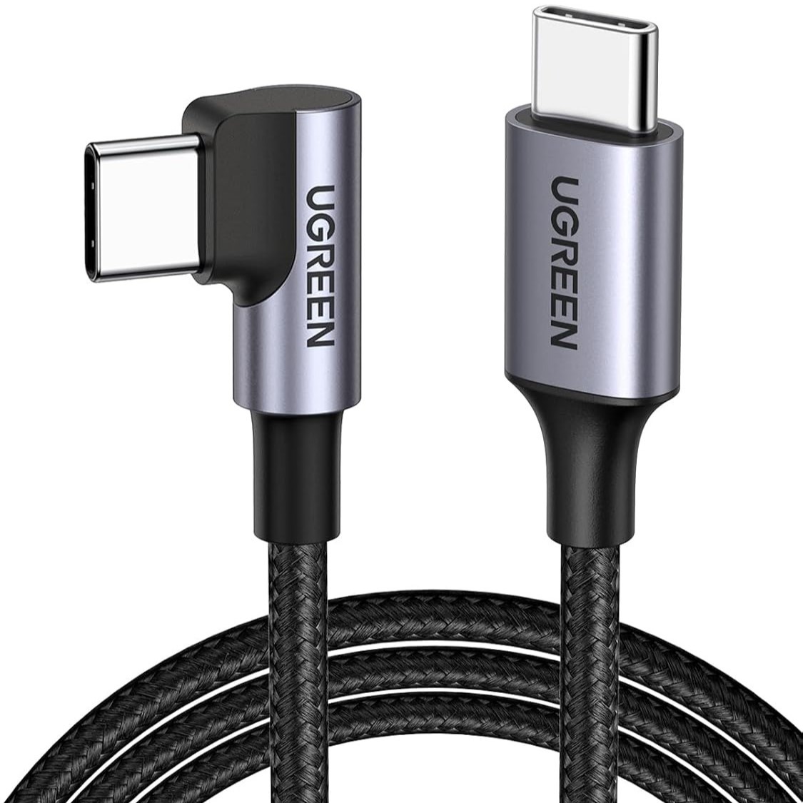 UGREEN 50125 Right Angle 90 Degree 60W USB C Cable UGREEN 50125 Right Angle 90 Degree 60W USB C Cable 2m - Image 1