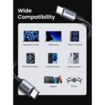 UGREEN 50152 USB C to USB C 60W Fast Charging Nylon Braided Cable 2m - Image 7