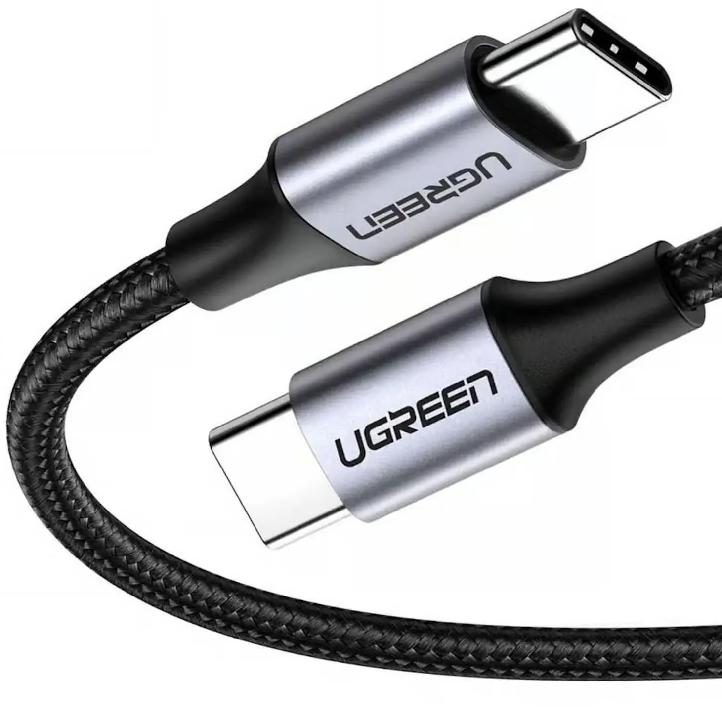 UGREEN 50152 USB -C to USB C Cable UGREEN 50152 USB C to USB C 60W Fast Charging Nylon Braided Cable 2m - Image 1