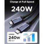 UGREEN 65383 Thunderbolt 4 USB-C Gen4 240W 80Gbps, USB 4.0, 16K/8K 60Hz Cable 1m - Image 2