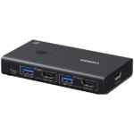 UGREEN 75246 HDMI KVM Switch 1 Monitor 2 Computers, 4 USB 3.0 Ports, 4K@60Hz USB Hub - Image 3