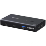 UGREEN 75246 HDMI KVM Switch 1 Monitor 2 Computers, 4 USB 3.0 Ports, 4K@60Hz USB Hub - Image 2