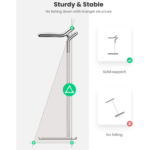 UGREEN 80701 Aluminum Headphone Stand Holder For Desk Steel Series - Image 5