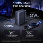 UGREEN 85489 USB-C Docking Station - 2× DisplayPort, 1× HDMI, 2× USB-C 10Gbps, 2× USB-A 10Gbps, 1× USB-A 5Gbps, 1× RJ45 Gigabit Ethernet, 1× SD card slot, 1× TF (MicroSD) card slot, 1× 3.5mm audio port, 1× USb, and 1× USB-C 100W PD input. Supports Triple 4K displays (14-in-1) - Image 4