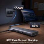 UGREEN 85774 USB-C Dual HDMI Docking Station - 2× HDMI, 2× USB-C, 1× USB-A 3.0, 1× USB-A 2.0, 1× SD card slot, 1× TF (MicroSD) card slot, and 1× USB-C PD power port. Supports Dual 4K@60Hz HDMI. (9-in-1) - Image 6