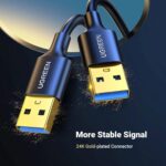 UGREEN 90576 USB-A 3.0 Male to Male Cable Black 3m - Image 3