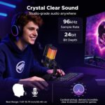 UGREEN 65629 Noise Cancelling RGB 7-Light USB Desktop Microphone - Image 5