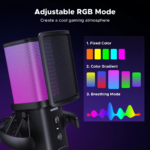 UGREEN 65629 Noise Cancelling RGB 7-Light USB Desktop Microphone - Image 10