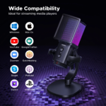 UGREEN 65629 Noise Cancelling RGB 7-Light USB Desktop Microphone - Image 11