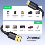UGREEN 10843 USB 3.0 A Male To Micro USB 3.0 Male Cable Black 2m - Image 8