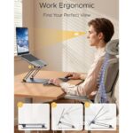 UGREEN 45929 Full Angle Hove Adjustable & Foldable Holder For Laptop Space Grey - Image 10