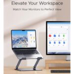 UGREEN 45929 Full Angle Hove Adjustable & Foldable Holder For Laptop Space Grey - Image 9