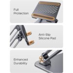 UGREEN 45929 Full Angle Hove Adjustable & Foldable Holder For Laptop Space Grey - Image 13