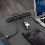 UGREEN 50320 Cable Organizer Clips & Winders, Adhesive Cable Management System for Desk 7-SLOTS - Image 7