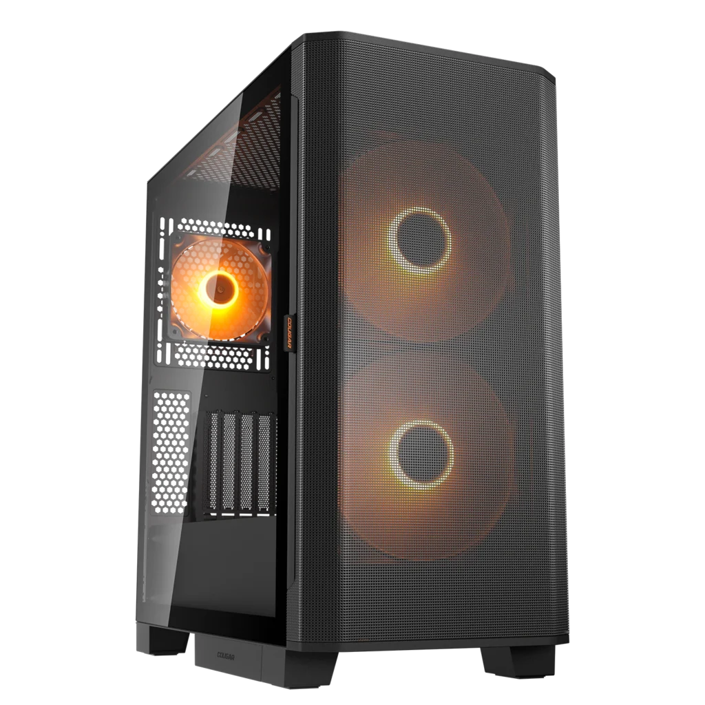 COUGAR Airface FLO RGB Mid-Tower PC Case – Black – product view
