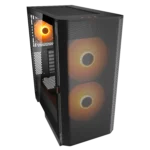 COUGAR Airface FLO RGB Mid-Tower PC Case – Black – detail view