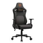 COUGAR Defensor Gray F Fabric Gaming Chair – Gray-Orange – product view